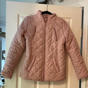 SO Women's Quilted Puffer Jacket in Pink